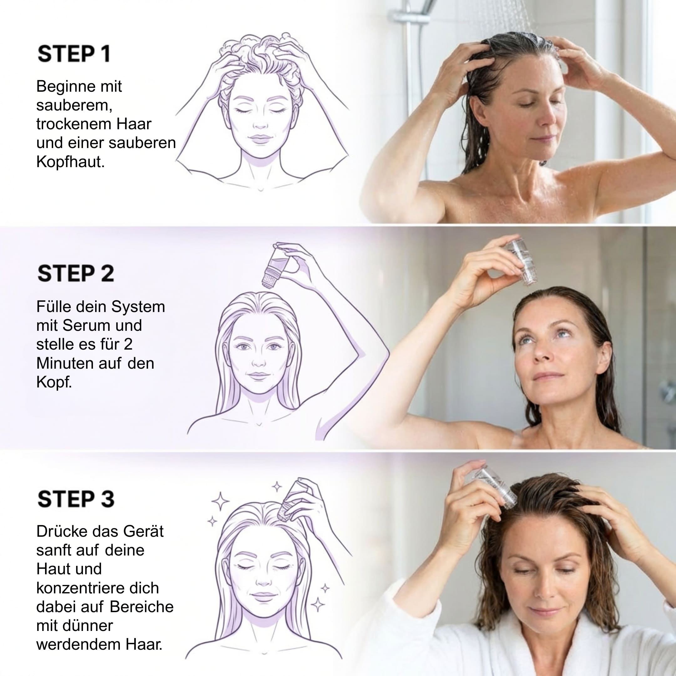 Glowholic - Anti-Haarausfall Starter Set - Micro-Needling Infusion für zuhause