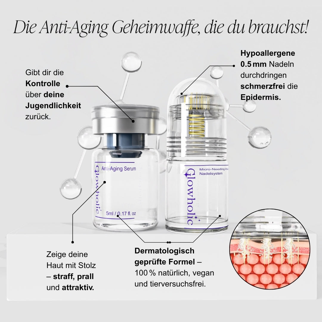 Limitiertes Black Friday Special: Glow & Recovery Set - Glowholic Micro-Needling Infusion für zuhause