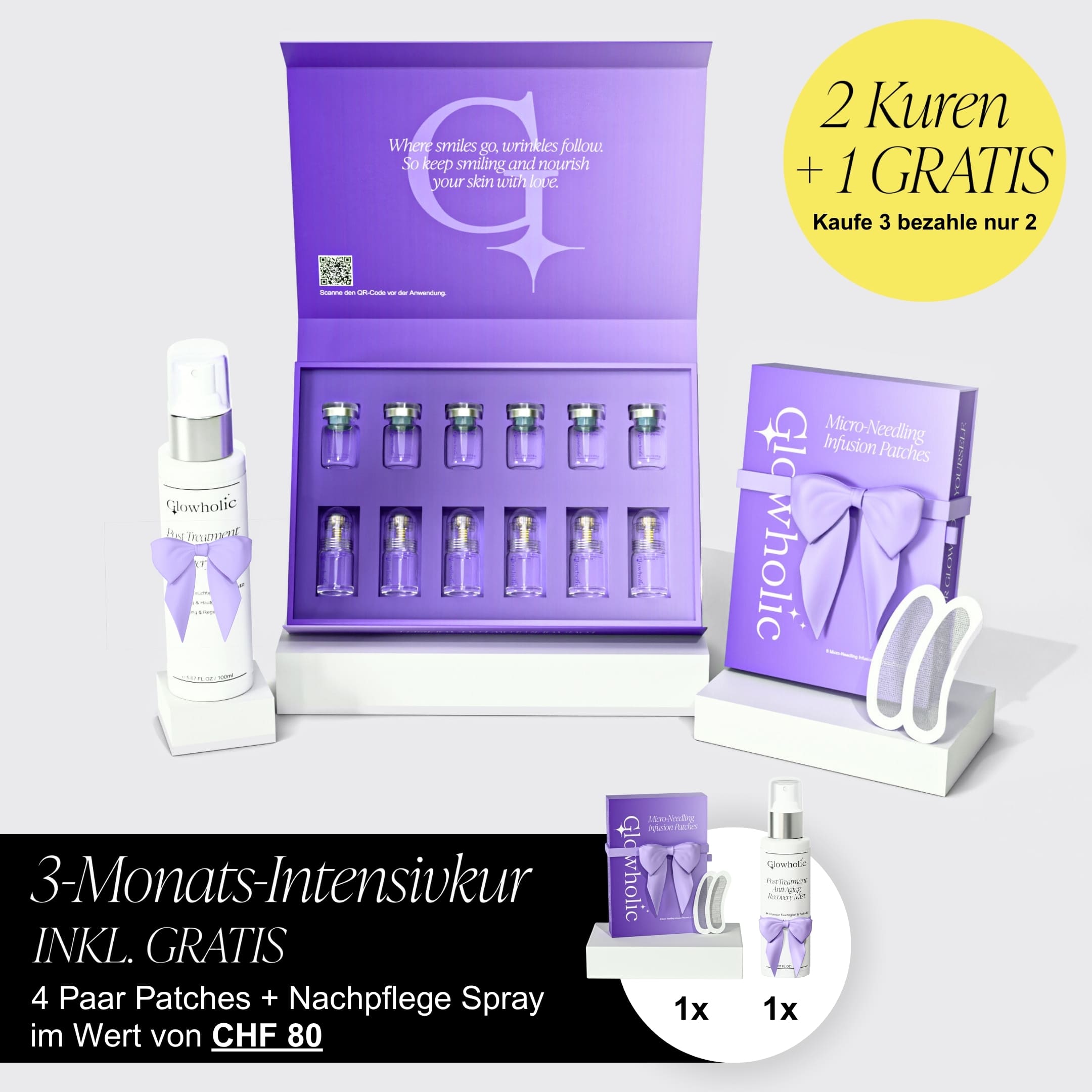 Zeitlos-Schön Starterset – Glowholic Micro-Needling Infusion für zuhause