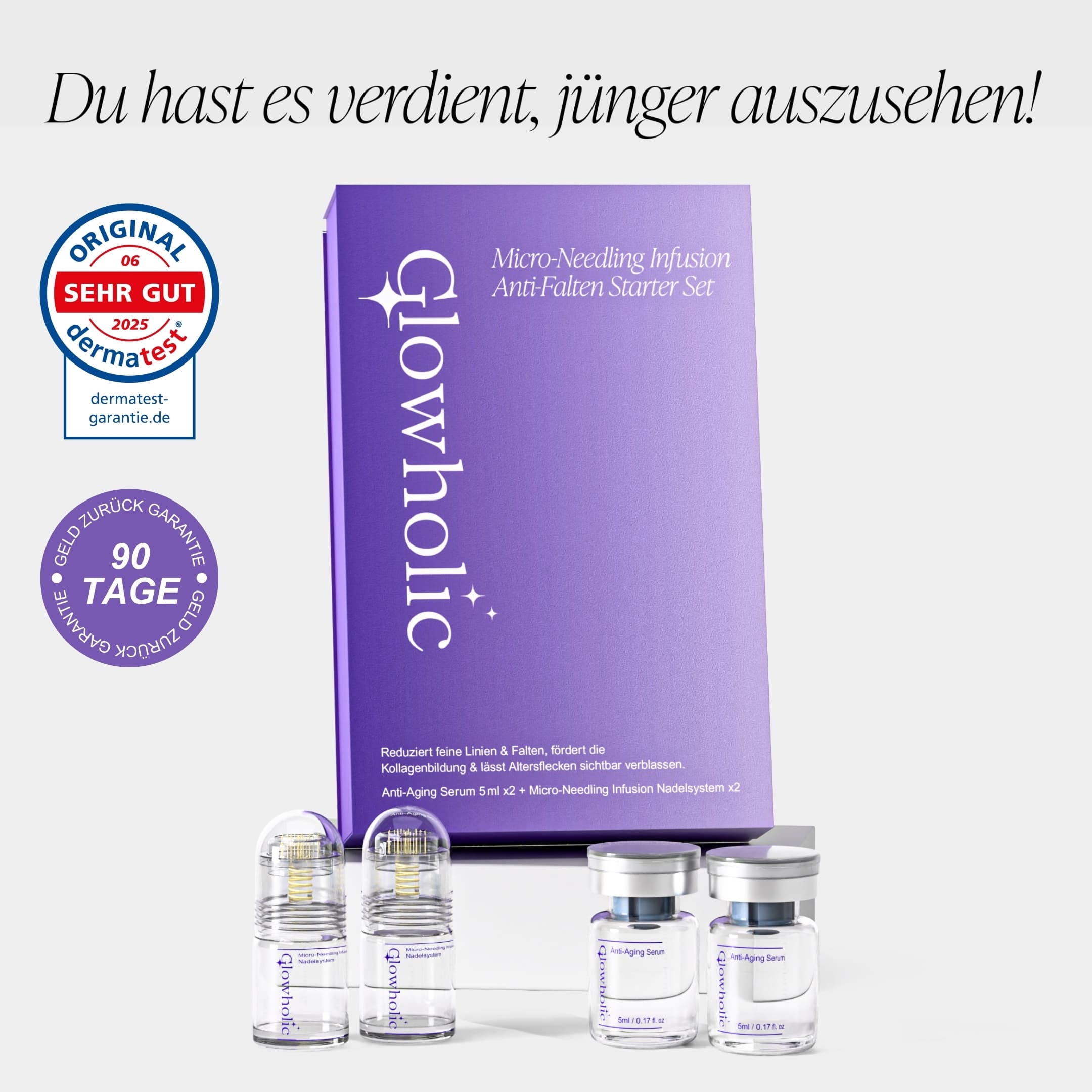 Zeitlos-Schön Starterset – Glowholic Micro-Needling Infusion für zuhause