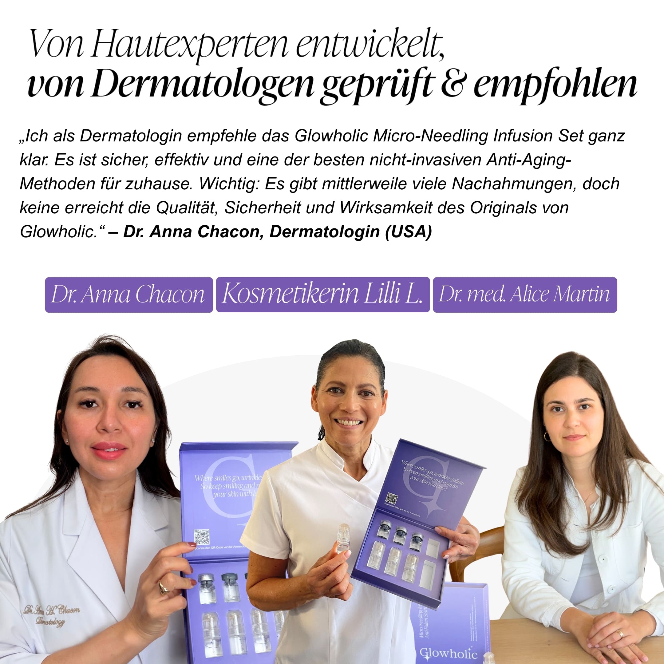 Anti-Falten Starter Set - Glowholic Micro-Needling Infusion für zuhause