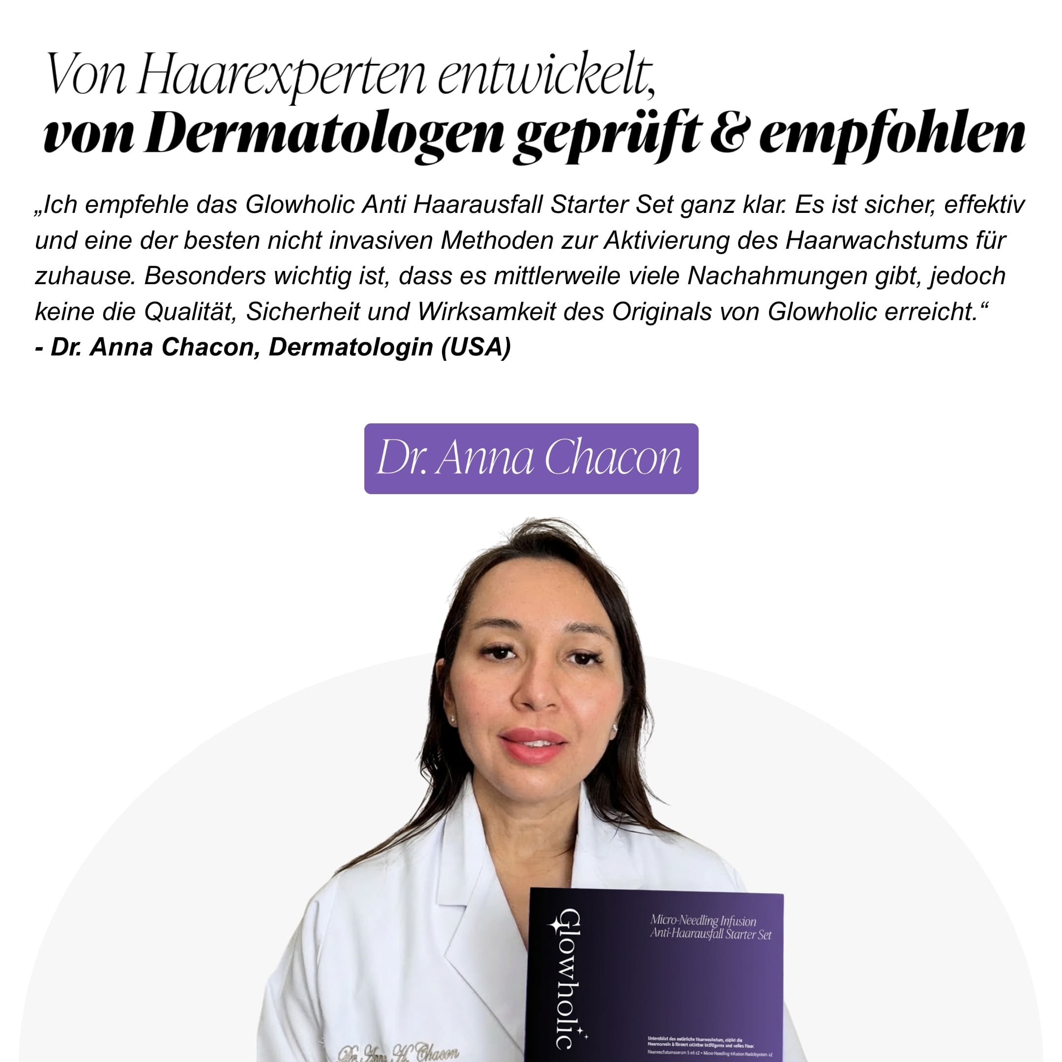 Glowholic - Anti-Haarausfall Starter Set - Micro-Needling Infusion für zuhause