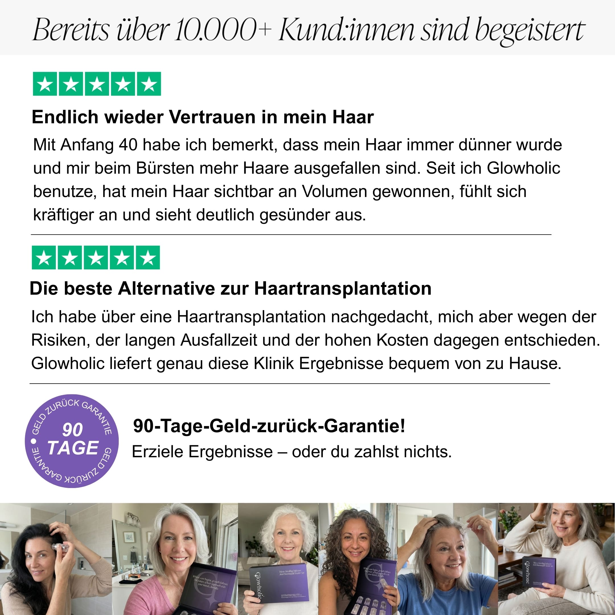 Glowholic - Anti-Haarausfall Starter Set - Micro-Needling Infusion für zuhause