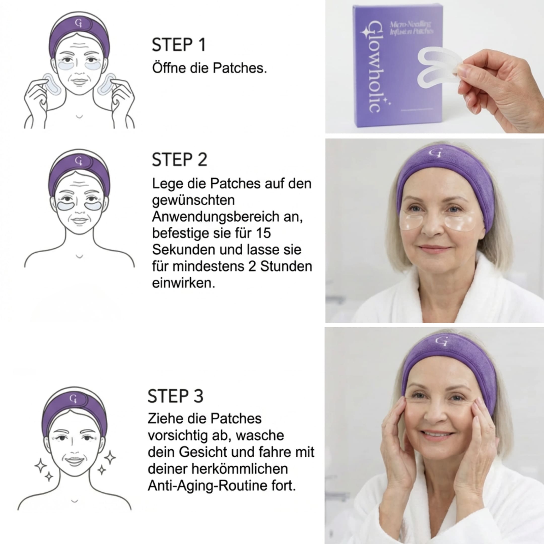 Glowholic Anti-Falten Micro-Needling Infusion Patches