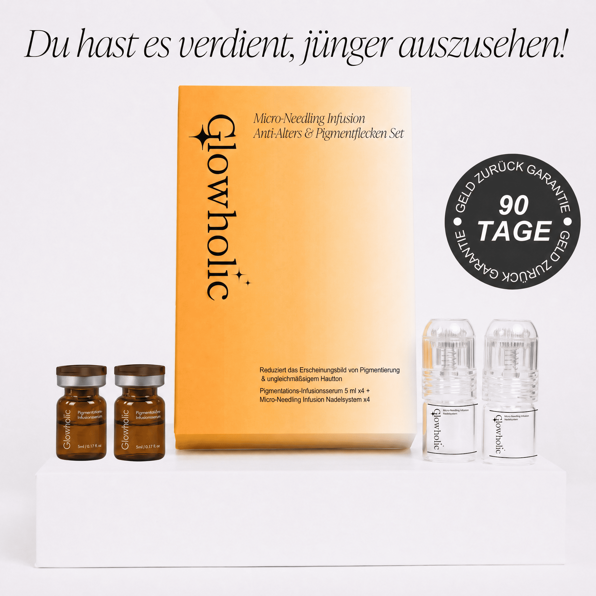 Anti-Alters & Pigmentflecken Set - Glowholic Micro-Needling Infusion für zu Hause